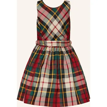 Dámské šaty Polo Ralph Lauren Dívčí Šaty, tmavě červená / tmavě zelená /...