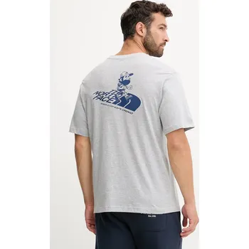 Pánské tričko Tričko The North Face pánské, šedá barva, s potiskem, NF0A8F2PDYX1 09X, vel. XL