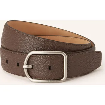 Opasek Calvin Klein Pánský Kožený Opasek, tmavě hnědá, 110