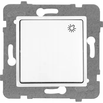 vypínač Zvonkový vypínač pod omítku Polmark bílý ŁP-5Q/M.BI