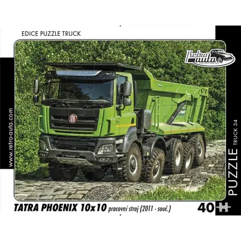 Puzzle Puzzle Retro auta 40 dílků Tatra Phoenix 10x10 pracovní stroj (2011 - souč.) 72434
