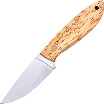 lovecký nůž Brisa Bobtail 80-Kudrnatá bříza 12C27 Plochá pochva Bobtail 80 Kůže BRS-037-9965-1550