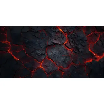 Příslušenství k deskovým hrám TLAMA games Herní podložka (playmat) 180 x 90 cm (6'x3') - různé motivy Varianta: Láva (Lava)