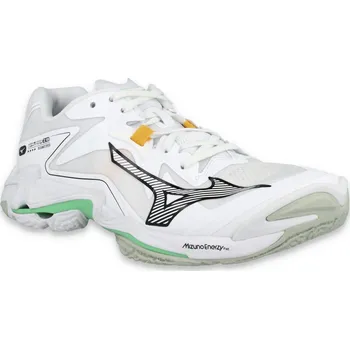 Dámská sálová obuv Mizuno Wave Lightning Z8 V1GA240016 - white black/frozen emerald 46,5
