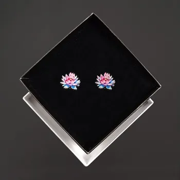 Náušnice AMADEA Dřevěné náušnice lotos, 1 cm, český výrobek