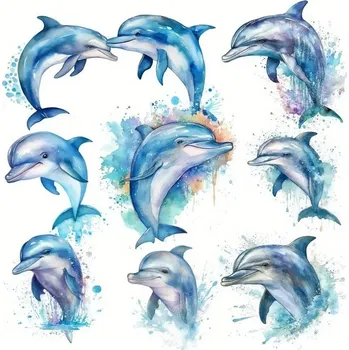 samolepka BAF Mini nálepky Delfíni 14 kusů