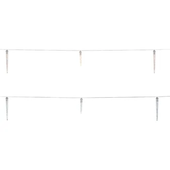 Vánoční světelný řetěz LIVARNO home Světelný LED řetěz s rampouchy, 148 LED 17,6 m 148 LED teplá bílá