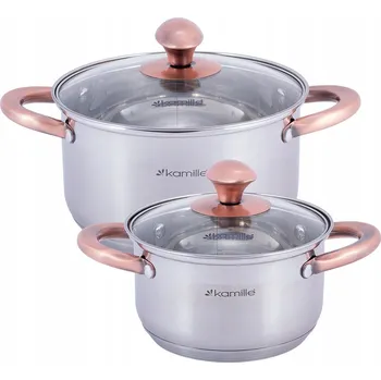 Sada hrnců Kamille nerezová ocel 4 ks.
