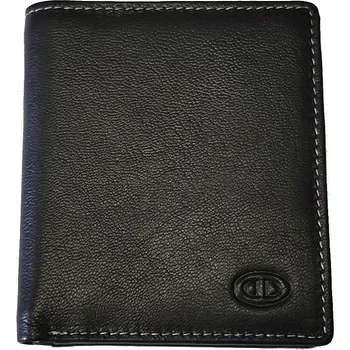 Peněženka DD 2411-01 malá pánská kožená peněženka černá