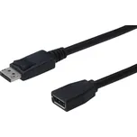 Digitus DisplayPort prodlužovací kabel Konektor DisplayPort, DisplayPort zásuvka 2.00 m černá AK-340200-020-S Kabel Disp