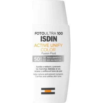 Vymezovací kroužek ISDIN FotoUltra 100 Active Unify ochranný tónovací krém proti pigmentovým skvrnám SPF 50+ 50 ml