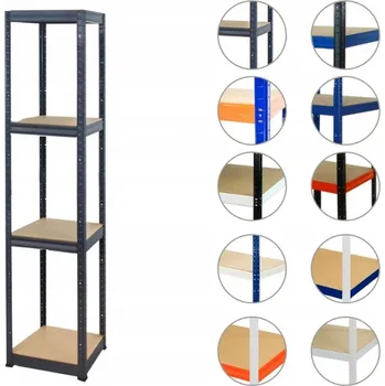 Dílenský regál Kovový skladový regál Wamar 180 x 60 x 60 cm, nosnost až 175 kg na polici