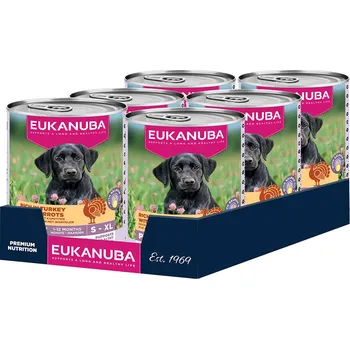 12x400g Eukanuba Puppy Rich in Turkey with Carrots - výhodné balení