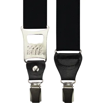 Kšandy Černé pánské široké kšandy s otvírákem