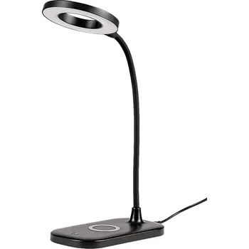 Svítidlo Černá LED stolní lampička Hardin 5W s bezdrátovým nabíjením - Rabalux - 74013 - 74013