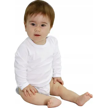 Kojenecký body Body s DLOUHÝM rukávem BÍLÉ Kojenecké prádlo vel. 68 KLEKLE