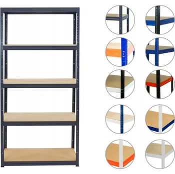 Dílenský regál Kovový regál skladový garážový HELIOS premium 213x110x30 5x400kg