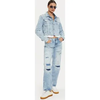 Pánská větrovka Tommy Jeans Jeansová bunda Izzie DW0DW18555 Modrá Slim Fit XL