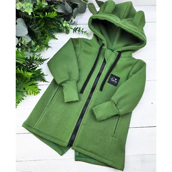 Dívčí mikina Kulišárny Mikina se zipem WARM ZELENÁ VELIKOST: 98-104