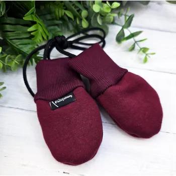 Rukavice Kulišárny Bezpalcové WARM rukavice MERLOT Věk v měsících: 12-24 měsíců
