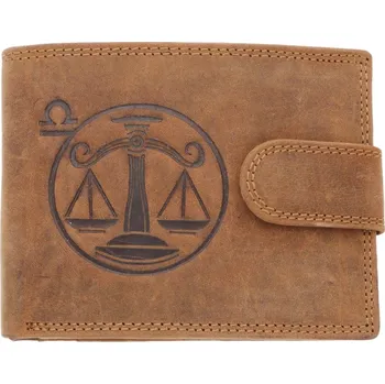 Peněženka Ewena peněženka přírodní kůže hnědá - muž