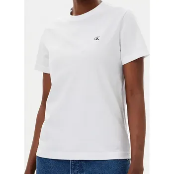 Bílé triko Calvin Klein, S (Tričko Calvin Klein doprava zdarma)