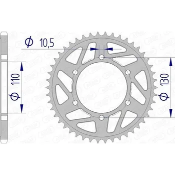 Nářadí na motocykly Řetězové kolo AFAM 13814-40