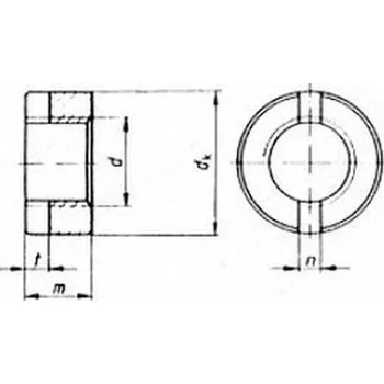 Matice matice M6 ZINEK kulatá DIN 546