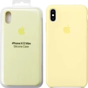 Pouzdro na mobilní telefon Pouzdro Zadní Kryt Apple iPhone Xs Max Silicone Case Žlutý MUJR2ZM/A