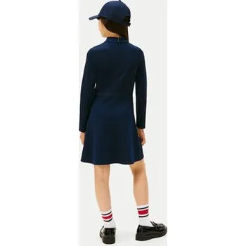 Dámské šaty Tommy Hilfiger Každodenní šaty Essential Skater KG0KG08790 D Tmavomodrá Regular Fit 16Y