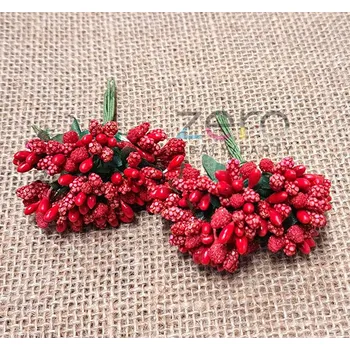 Svazek/kytička ozdobná (2 svazky) - červená