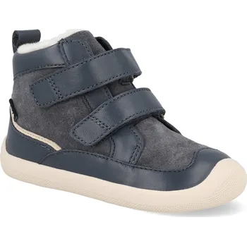 Dívčí zimní obuv Barefoot dětské zimní boty Bundgaard - Marley Navy modré Velikost: 26