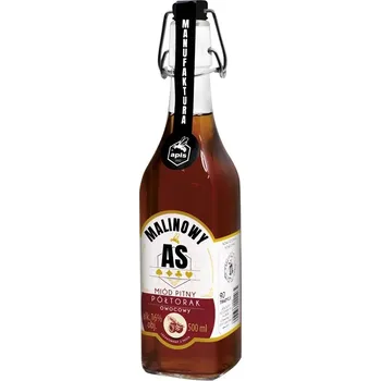 Medovina Apis - Malinové Eso - Malinowy As - Miód pitny Półtorak Owocowy - 0,5 l 16%, sklo