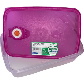 Dóza na potraviny RŮŽOVÁ NÁDOBA NA POTRAVINY S UZAVÍRACÍM SYSTÉMEM