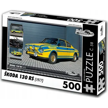 Puzzle Puzzle RETRO AUTA 500 dílků RETRO AUTA© Puzzle Škoda 130 RS (1977)