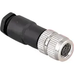 LaskaKit_cz Průmyslový konektor M8 Female šroubovací přímý, kabel Počet pinů: 5P