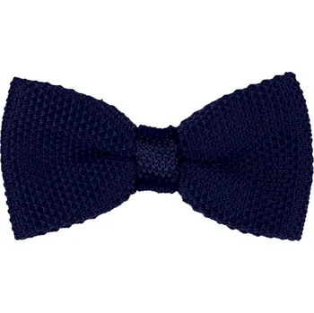 Motýlek Tmavě modrý dětský pletený motýlek