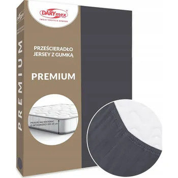 Prostěradlo Prostěradlo jersey s gumou PREMIUM 120x200 ANTRACIT silné 170 g