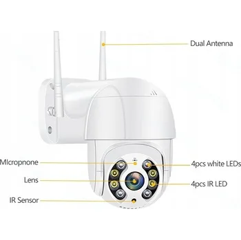 IP kamera Venkovní IP kamera Otočná WiFi kamera 8MP UHD - 8MPx venkovní kamera