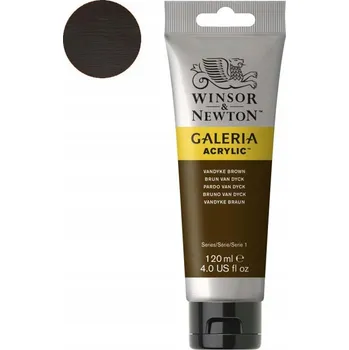 Vodová barva Akrylová barva Winsor & Newton 120ml - Vandyke Brown