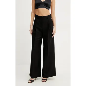 Dámské kalhoty Kalhoty s příměsí lnu Weekend Max Mara 2515131132600 černá 99X, vel. 42