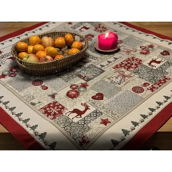 ubrus BYTEMA Gobelínový ubrus, šál MERRY CHRISTMAS 45 x 140 cm