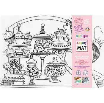 Obraz Transparentní podložka k vybarvování Strigo od firmy Funny Mat Cukrárna