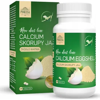 Doplněk stravy Pokusa Calcium RawDietLine - Vaječné skořápky, 120 tablet
