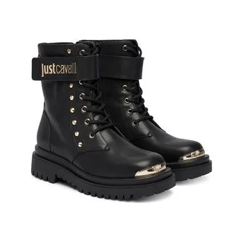 Pánské tenisky Just Cavalli Turistická obuv 79RA3S93 ZSD53 Černá 35