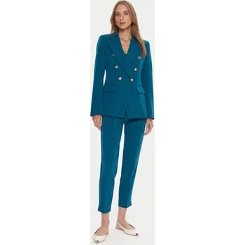 Dámské kalhoty Maryley Kalhoty z materiálu 25IB52Z/M17/43LK Tyrkysová Regular Fit XS