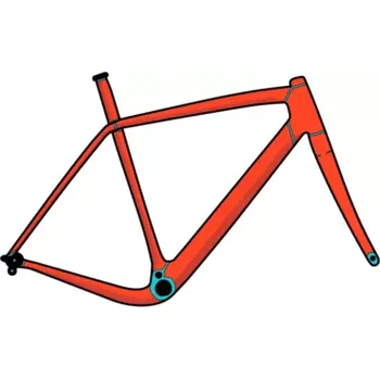 rám kola RideWrap set ochranných fólií na rám 99 % pokrytí pro Focus Paralane 8.8M 2024/2025 Lesklá