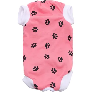 Obleček pro psa Pooperační sněrovací obleček - růžová