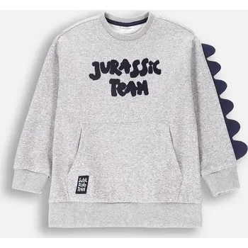 Chlapecká mikina Dětská mikina bavlna mikina Coccodrillo šedá velikost 104