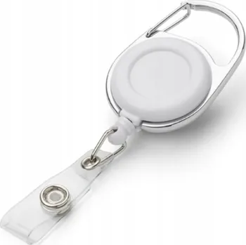 Přívěsek Na Klíče Ski-pass s karabinou bílý AS17595-01